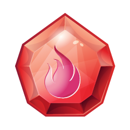 Red crystal candy
