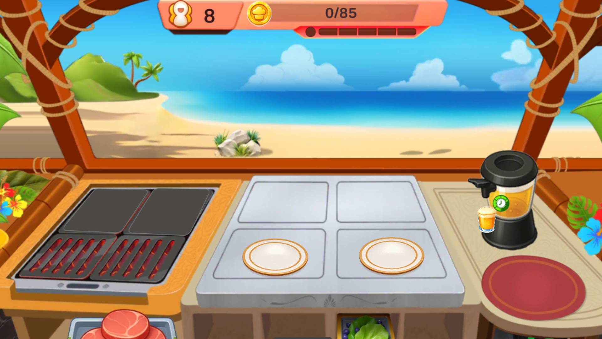 Fever Kitchen cooking station by the sea